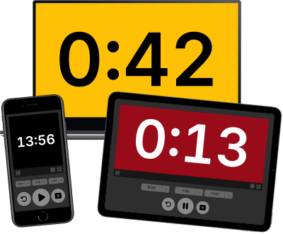 webtimer.cc running on various devices